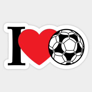 I Love Football Sticker